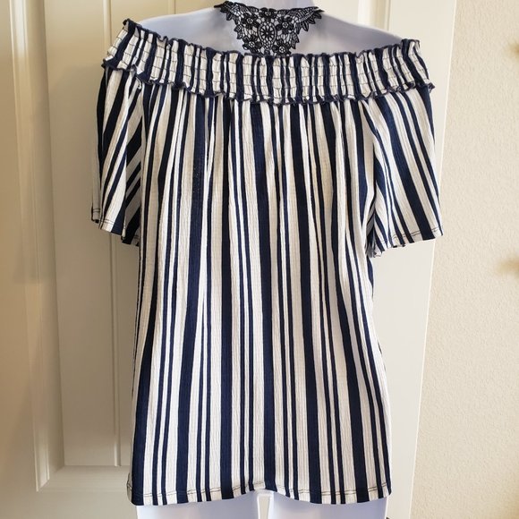 French Laundry Off-the-Shoulder Top - Picture 3 of 5